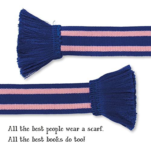 Book Scarf Bookmark - Blue & Pink - Non-book item image 2