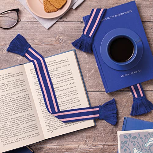 Book Scarf Bookmark - Blue & Pink - Non-book item image 3