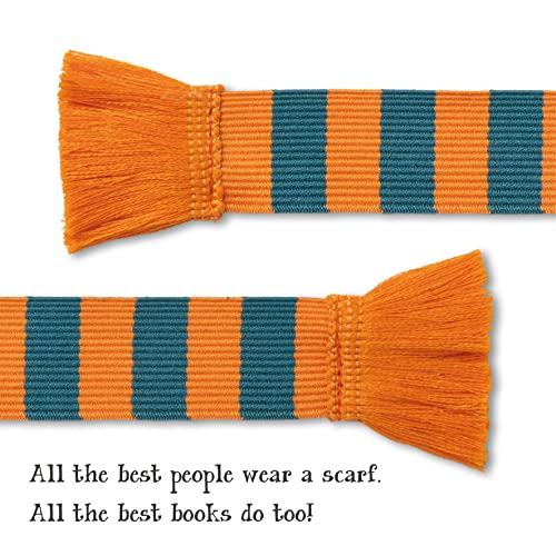 Book Scarf Bookmark - Teal & Orange - Non-book item image 2