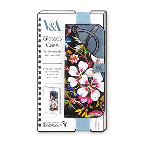 V & A Bookaroo Glasses Case Kilburn Black Floral - Non-book item image 1
