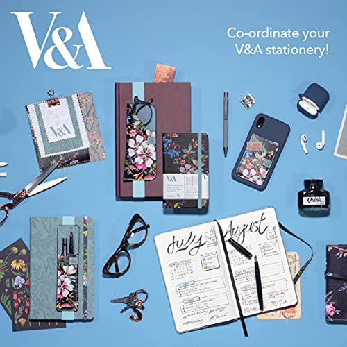 V & A Bookaroo Glasses Case Kilburn Black Floral - Non-book item image 5