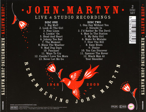 John Martyn - Remembering  1948-2009 - CD image 1