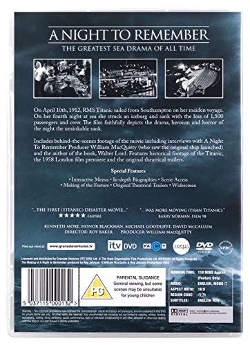 Night to Remember - DVD image 2