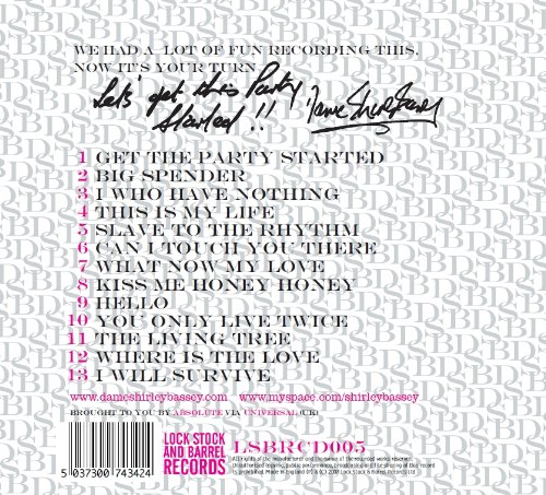 Shirley Bassey - Get The Party Started - Used CD image 2