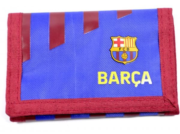 FC Barcelona - Stripe Wallet - Men's Wallet - Approx 12cm x 8cm closed image 2