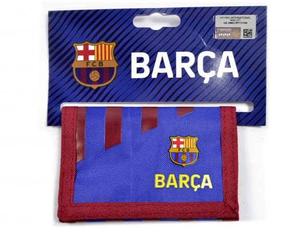 FC Barcelona - Stripe Wallet - Men's Wallet - Approx 12cm x 8cm closed image 5
