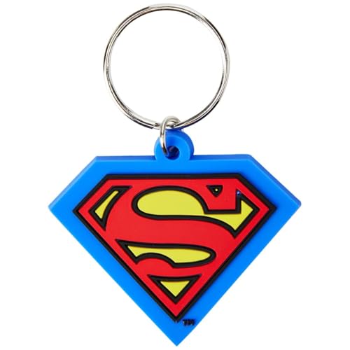 Superman PVC Ke - keyrings - Keyrings - Approx 50mm x 40mm image 2