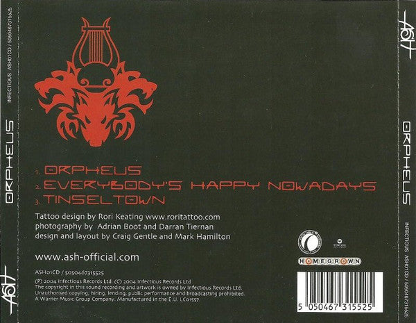 Ash - Orpheus - Used CD image 6
