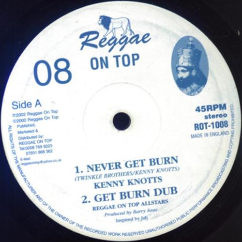 Kenny Knotts - Never Get Burn / Soldiers of Jah - Vinyl Record 10 image 1