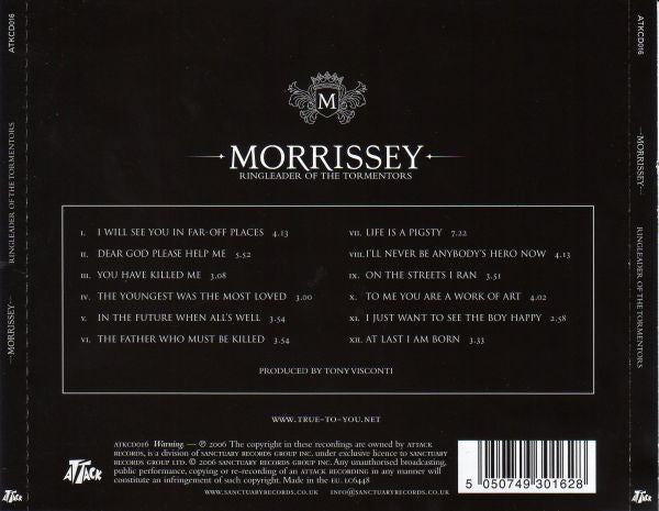 Morrissey - Ringleader Of The Tormentors - Used CD image 9