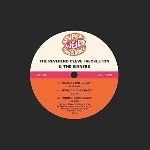 REVEREND CLEVE FRECK - WORLD GONE CRAZY - Vinyl Record 12" MAXI SINGLE image 1