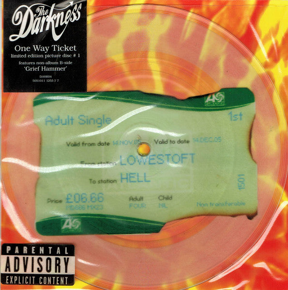 Darkness - One Way Ticket - Used Vinyl Record 7" image 1