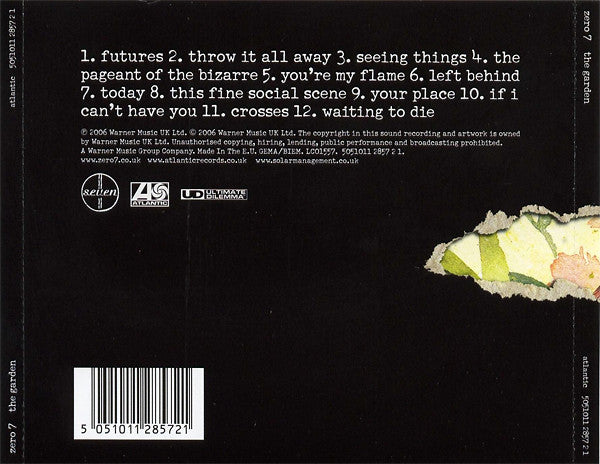 Zero 7 - Garden - Used CD image 9