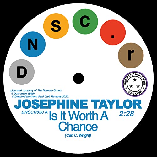 TAYLOR - IS IT WORTH A CHANCE/SATISFIED - Vinyl Record 7" RECORD image 1