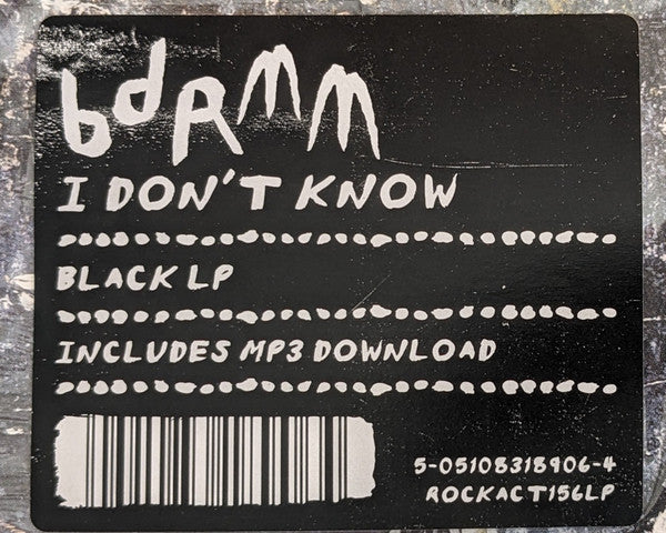 BDRMM - I DON'T KNOW - Vinyl Record 12" RECORD image 2
