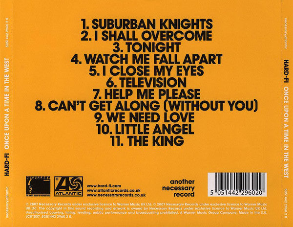 Hard-Fi - Once Upon A Time In The West - Used CD image 6