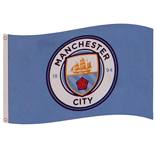Manchester City FC - Flag CC - Cloth - Approx 152cm x 91cm (5ft x 3ft) image 2