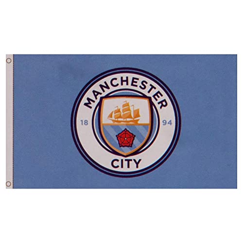 Manchester City FC - Flag CC - Cloth - Approx 152cm x 91cm (5ft x 3ft) image 3