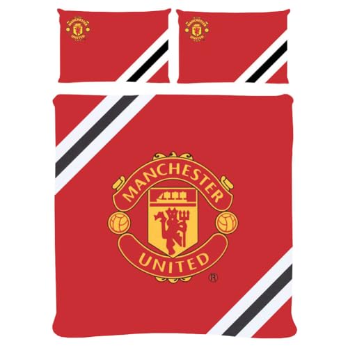 Manchester United FC - Core Stripe Double Duvet Set - Bed Linen image 2