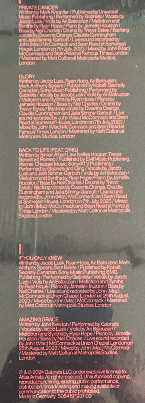 Gabriels - Live from London 2023 - Vinyl Record MAXI VINYL image 3