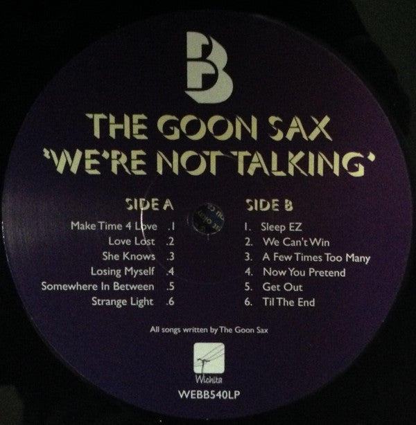 GOON SAX - WE'RE NOT TALKING - Vinyl Record 12" RECORD image 4