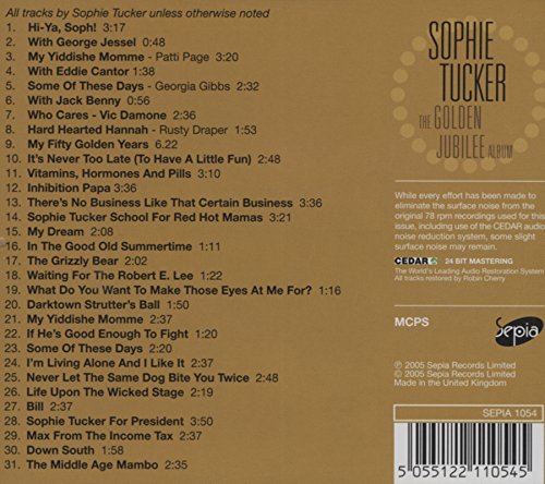 Sophie Tucker - Golden Jubilee - CD image 2