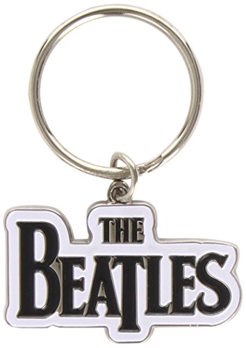 Beatles - Keychain: Drop T Logo (Black) (Enamel In-fill) - - One Size image 2