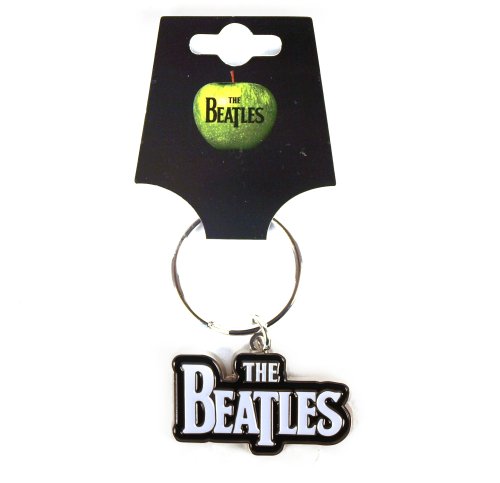 Beatles - Keychain: Drop T Logo (White) (Enamel In-fill) -  - One Size image 2