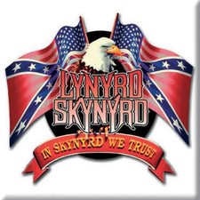 Lynyrd Skynyrd - Fridge Magnet: Eagle & Flags - TV Memorabilia Fridge image 2