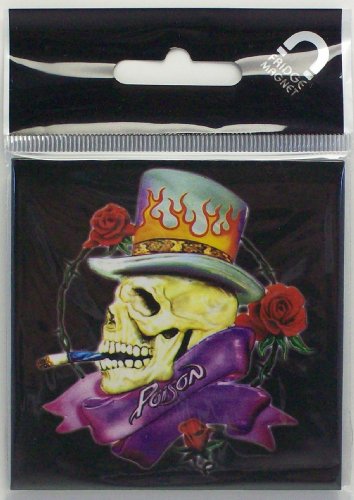 Poison - Fridge Magnet: Skull - TV Memorabilia Fridge Magnets image 2