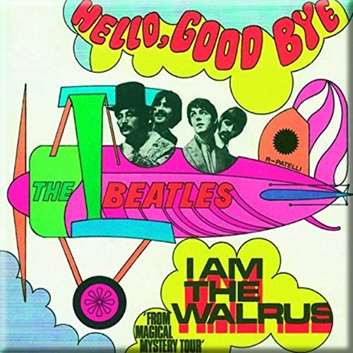 Beatles - Fridge Magnet: Hello, Goodbye/I am the Walrus - TV Memorabil image 2