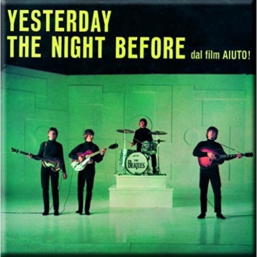 Beatles - Fridge Magnet: Yesterday/The Night Before - TV Memorabilia F image 2