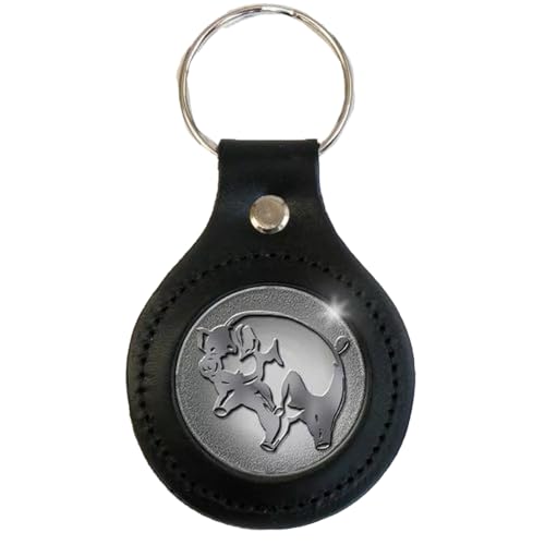 Pink Floyd - Keychain: Pig (Leather Fob) - keyrings image 2