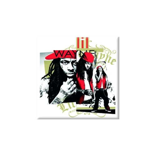 Lil Wayne - Fridge Magnet: Red Cap Montage - TV Memorabilia Fridge Mag image 2