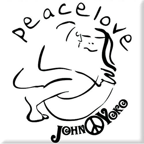 John Lennon - Fridge Magnet: Cuddle - TV Memorabilia Fridge Magnets image 2