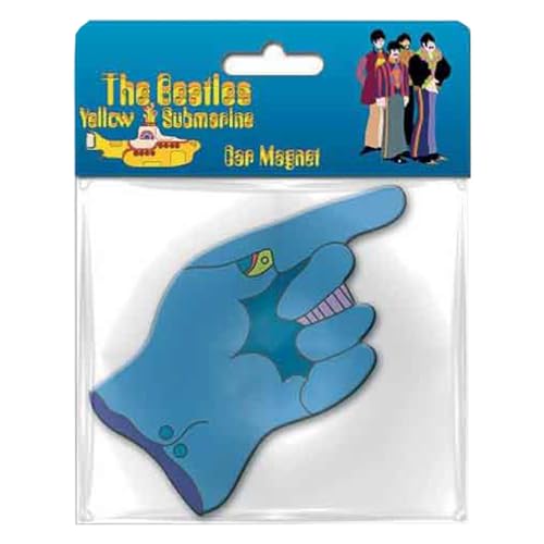 Beatles - Rubber Magnet: Yellow Submarine Flying Glove - TV Memorabili image 2