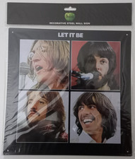 BEATLES - LET IT BE ALBUM COVER STEEL WALL SIGN - Binders & - One Size image 1