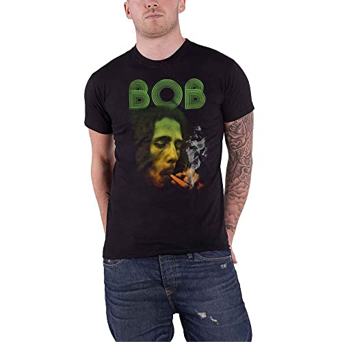 Bob Marley - tshirt - Unisex - Short Sleeves - Smoking Da E - 2X-Large image 2