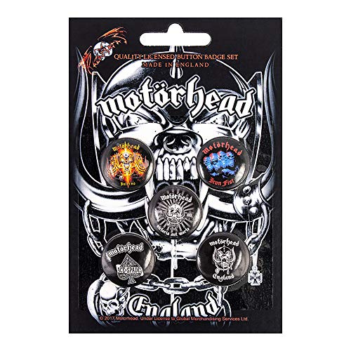 MOTORHEAD - ENGLAND (BUTTON BADGE SET) - Other Football Memorabilia - image 1