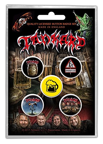 TANKARD - ONE FOOT IN THE GRAVE (BUTTON BADGE SET) - Other Football Me image 1