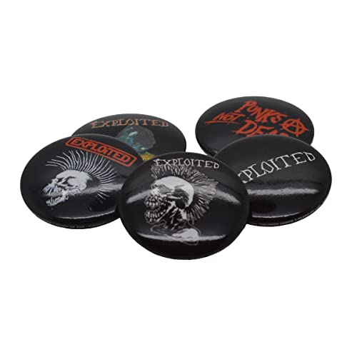 EXPLOITED - PUNKS NOT DEAD (BUTTON BADGE SET) - Other Football Memorab image 1