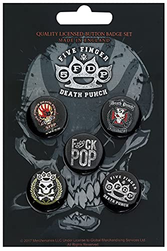 FIVE FINGER DEATH PU - 5FDP (BUTTON BADGE SET) - Other Football Memora image 1