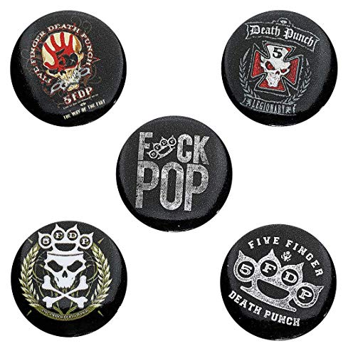 FIVE FINGER DEATH PU - 5FDP (BUTTON BADGE SET) - Other Football Memora image 2