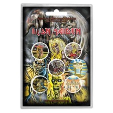 IRON MAIDEN - EARLY ALBUMS (BUTTON BADGE SET) - Other Football Memorab image 2
