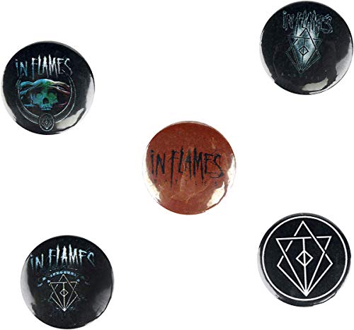IN FLAMES - BATTLES (BUTTON BADGE SET) - Other Football Memorabilia - image 2