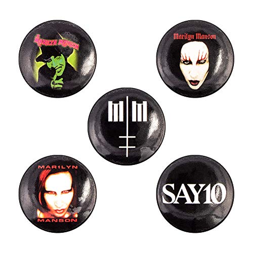 MARILYN MANSON - CROSS LOGO (BUTTON BADGE SET) - Other Football Memora image 2