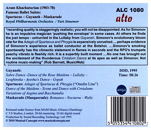 Aram Ilyich Khachatu - Khachaturian: Ballet Suites - CD image 2