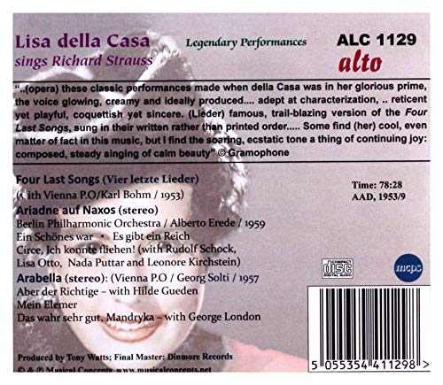 Richard Strauss - Lisa Della Casa Sings - CD image 2