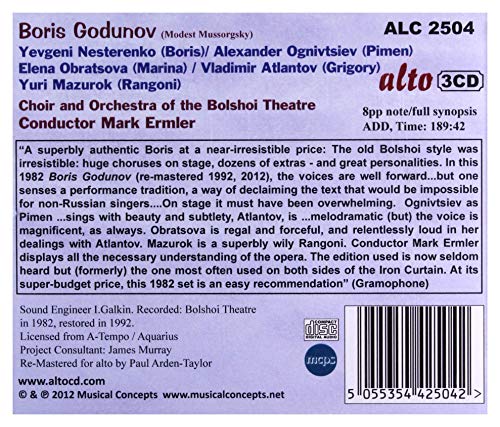 Choir of the Bolshoi - Mussorgsky: Boris Godunov - CD image 2