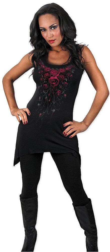 Spiral - BLOOD ROSE (Female Black Camisole Dresses) Ex Ex Large - oth image 3